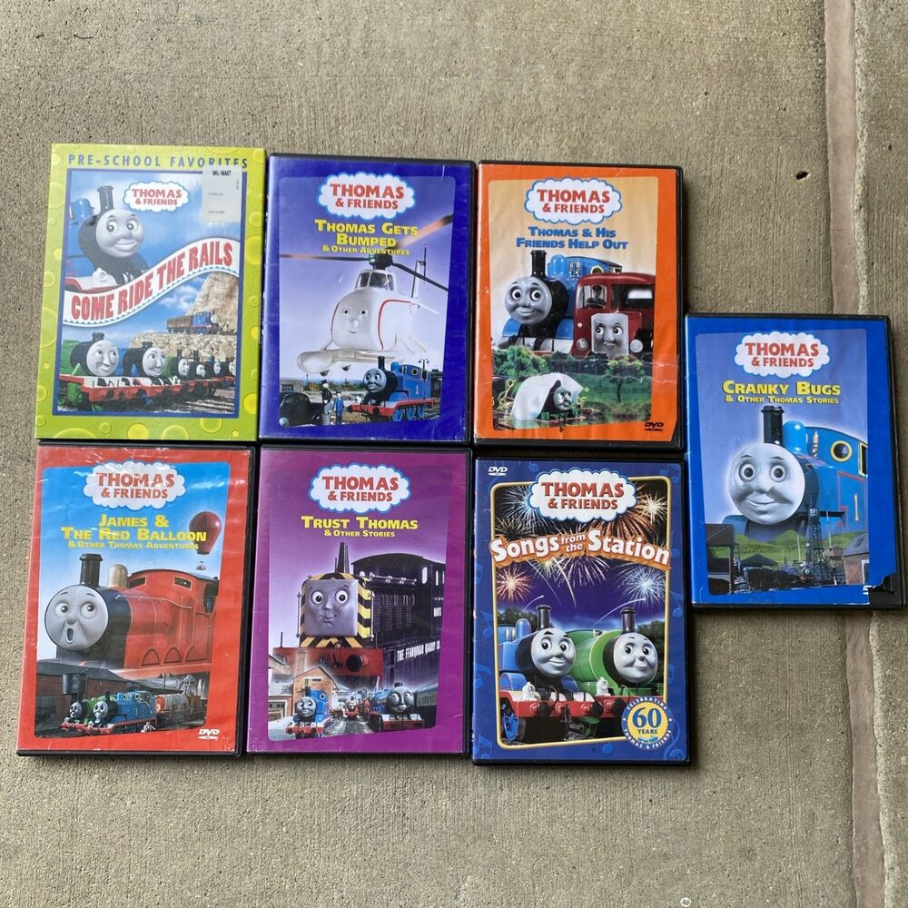 Thomas and Friends Tank Engine Lot Of 7 DVDs Kids Trains